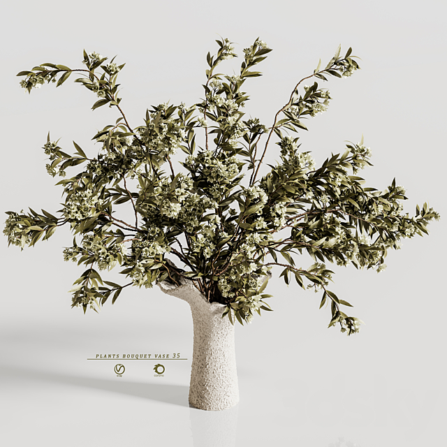 plants bouquet vase 35 3ds Max - thumbnail 3