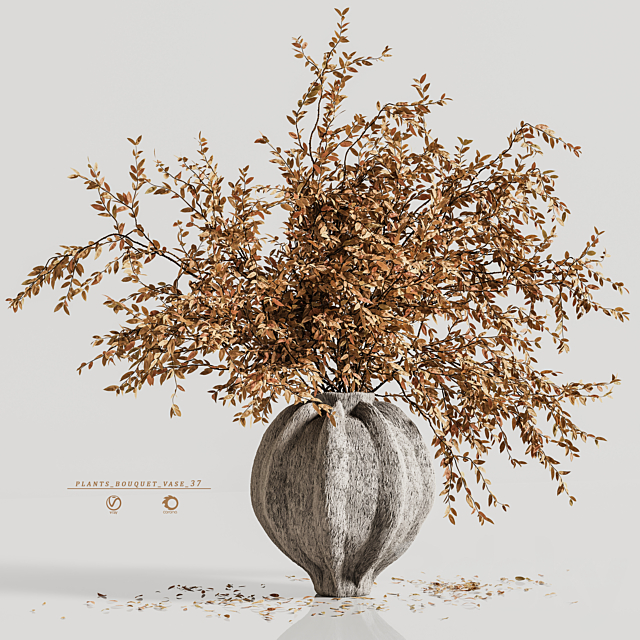 plants bouquet vase 37 3ds Max - thumbnail 1