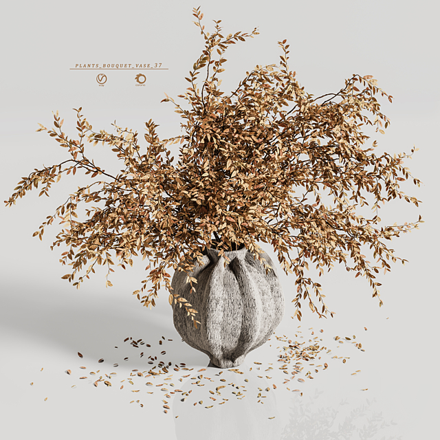 plants bouquet vase 37 3ds Max - thumbnail 2