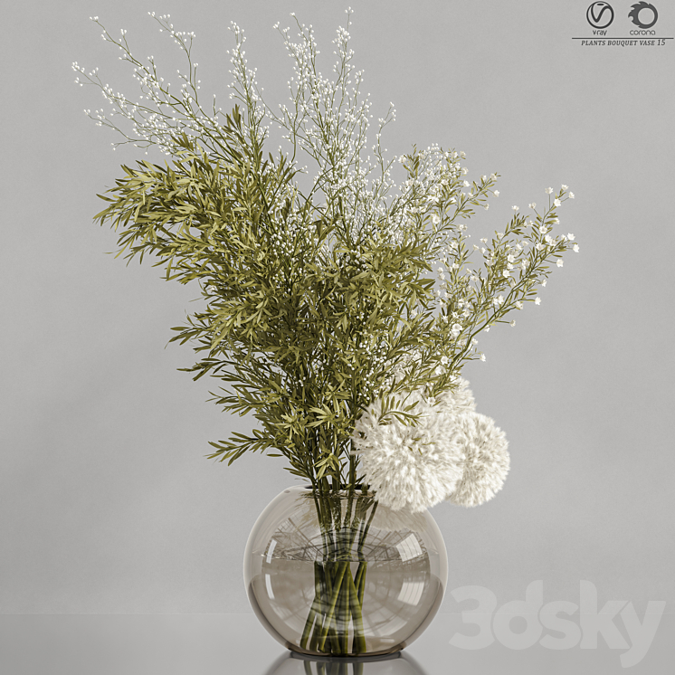 plants_bouquet_vase_15 3DS Max Model - thumbnail 2