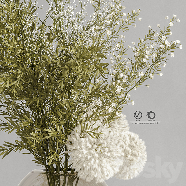 plants_bouquet_vase_15 3DSMax File - thumbnail 4