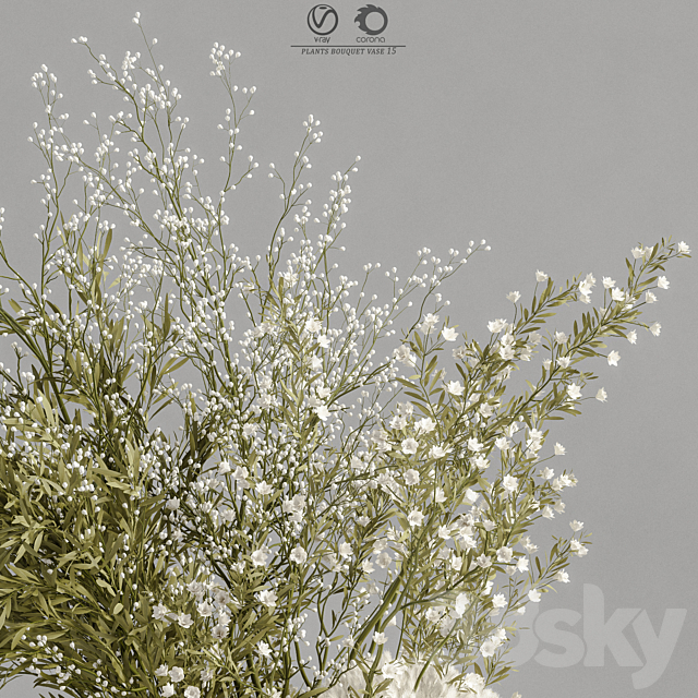 plants_bouquet_vase_15 3DSMax File - thumbnail 5