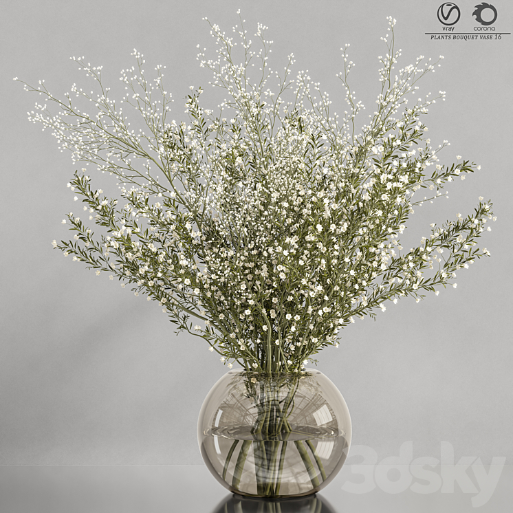 plants_bouquet_vase_16 3DS Max Model - thumbnail 1