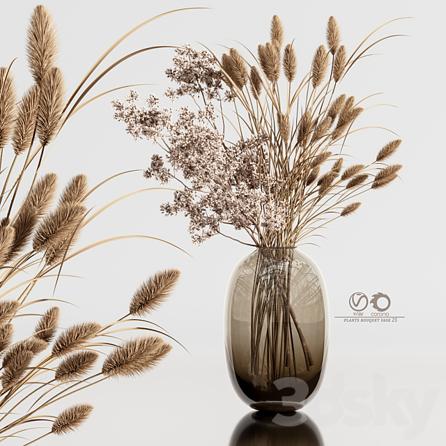 plants_bouquet_vase_25 3DSMax File - thumbnail 1