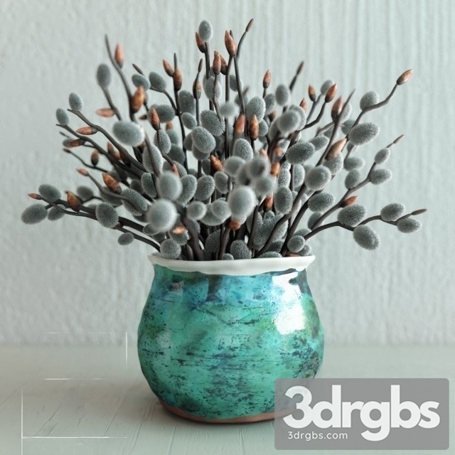 Pussy Willow Bouquet 3dsmax Download - thumbnail 1