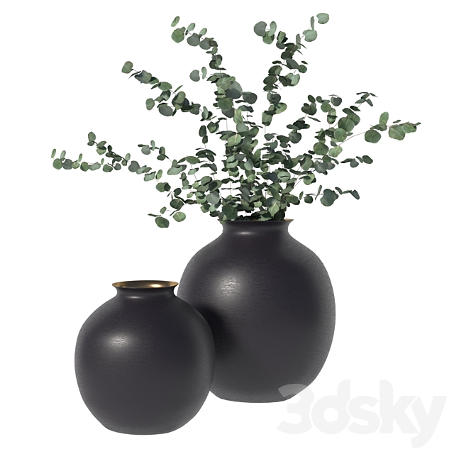 RH Burnished Brass Vase 3ds Max - thumbnail 1