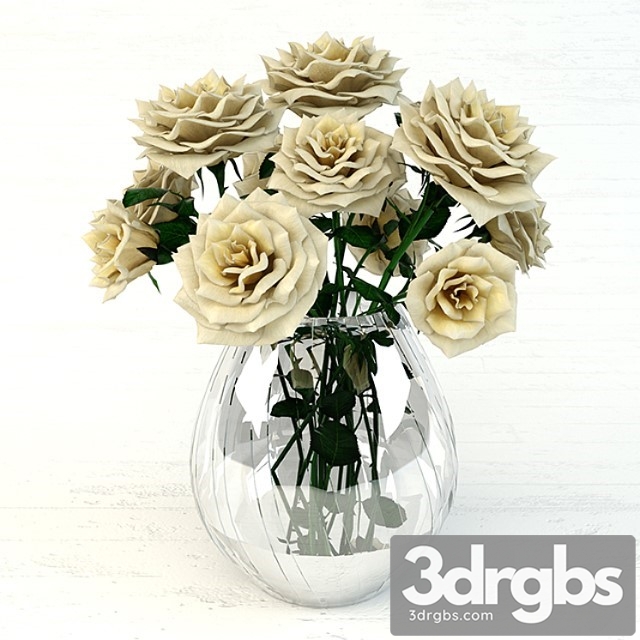 Rose bouquet 9 3dsmax Download - thumbnail 1