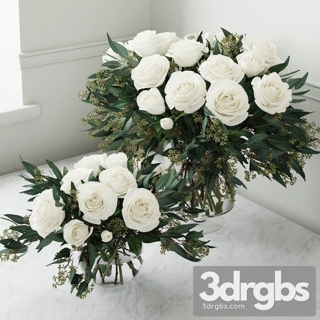 Roses Bouquet 3dsmax Download - thumbnail 1