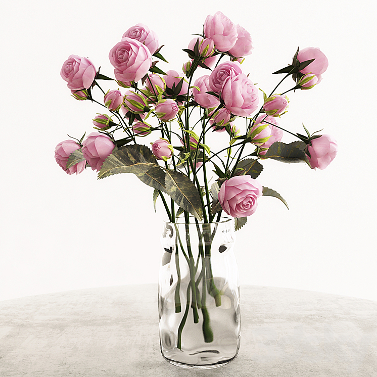 Roses bouquet 4 3DS Max - thumbnail 1