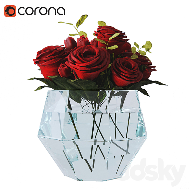 Roses decorative 3DSMax File - thumbnail 1