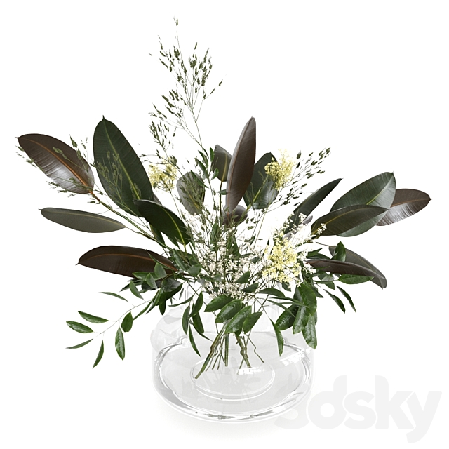 Scandinavian bouquet 3DS Max Model - thumbnail 2