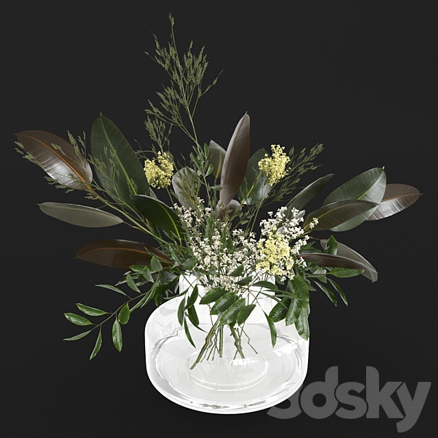 Scandinavian bouquet 3DS Max Model - thumbnail 3