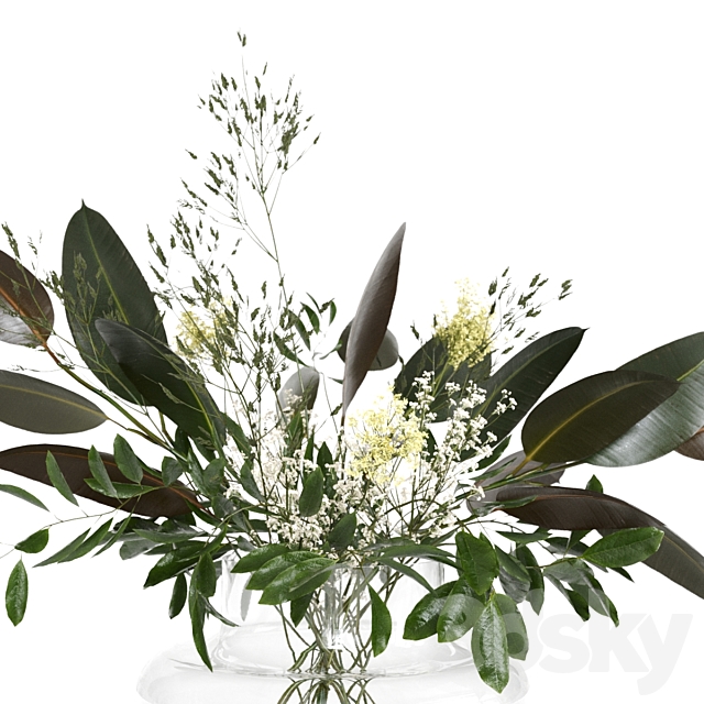 Scandinavian bouquet 3DS Max Model - thumbnail 4