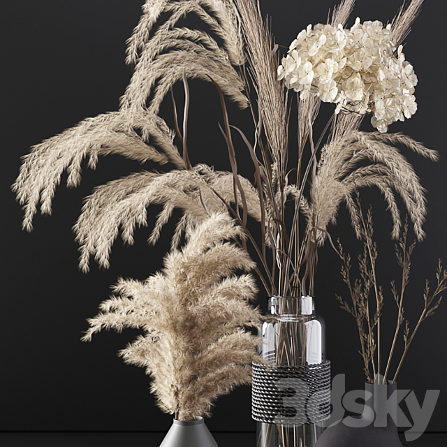 Set with dry plants 3DSMax File - thumbnail 2