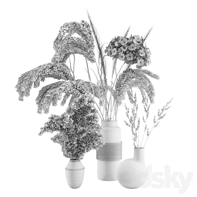 Set with dry plants 3DSMax File - thumbnail 4