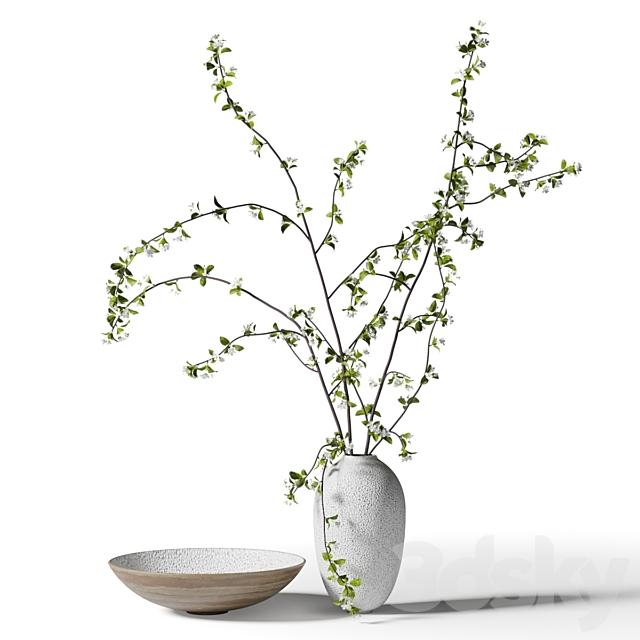 Spring branches in a vase 3ds Max - thumbnail 1