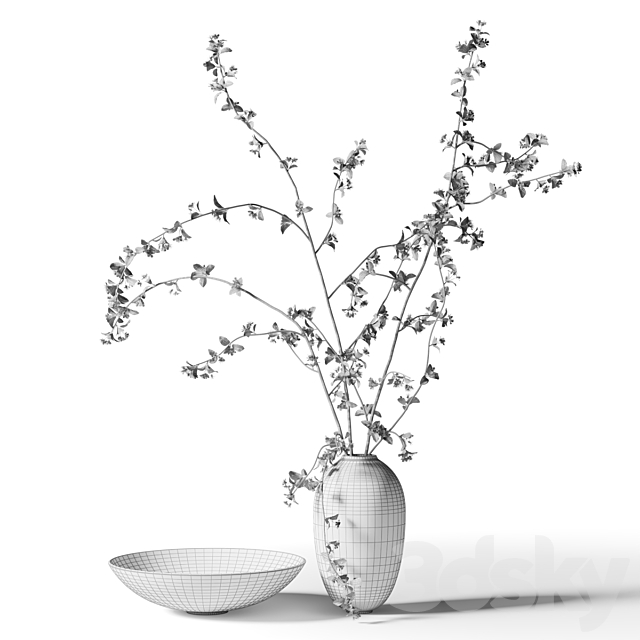 Spring branches in a vase 3ds Max - thumbnail 2