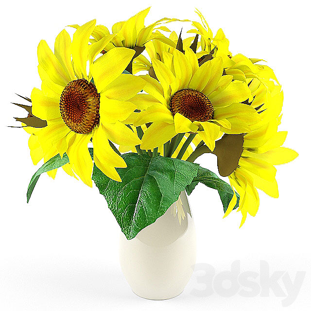 sunflower 3ds Max - thumbnail 2