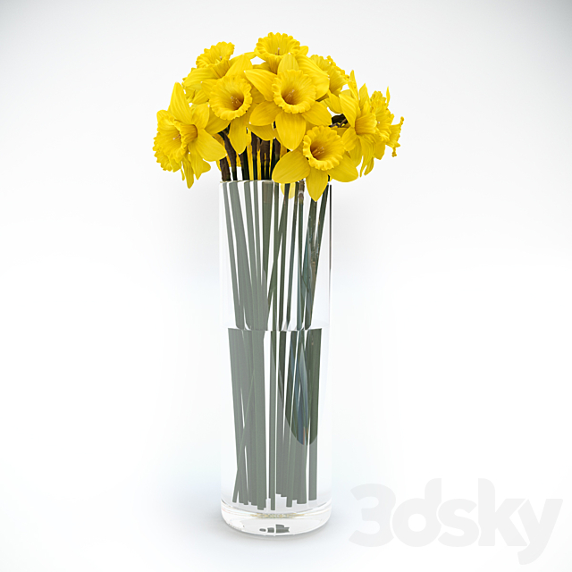 Tubular daffodil 3DSMax File - thumbnail 1