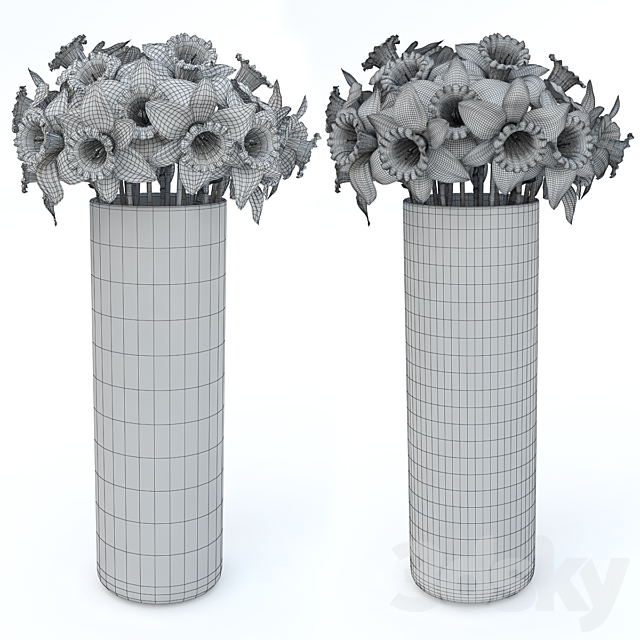 Tubular daffodil 3DSMax File - thumbnail 3