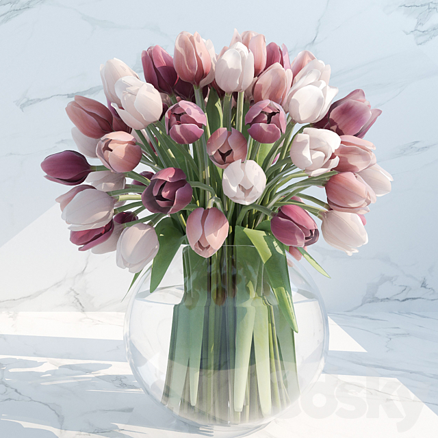 tulips 3DS Max Model - thumbnail 1