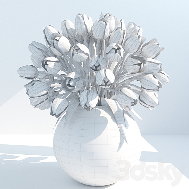 tulips 3DS Max Model - thumbnail 2