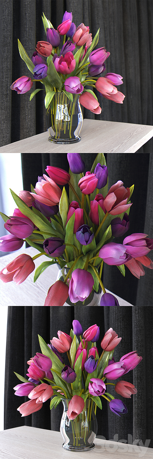 Tulips 3DS Max Model - thumbnail 2