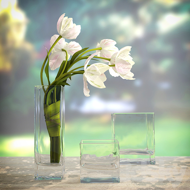 Tulips 3DS Max Model - thumbnail 1