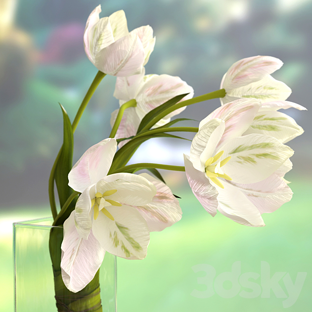 Tulips 3DS Max Model - thumbnail 2