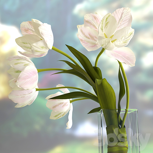 Tulips 3DS Max Model - thumbnail 3