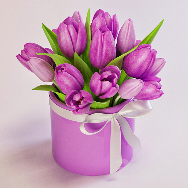 Tulips 3DS Max Model - thumbnail 2