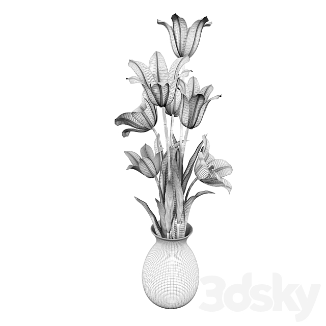 Tulips 3DS Max Model - thumbnail 2