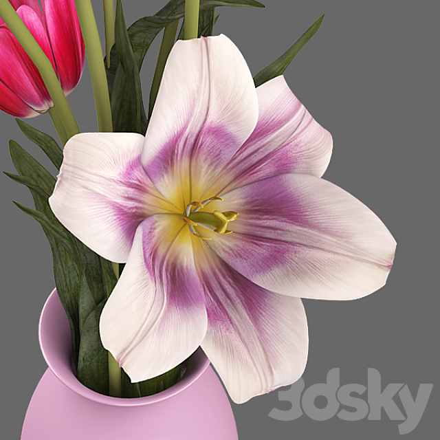 Tulips 3DS Max Model - thumbnail 3