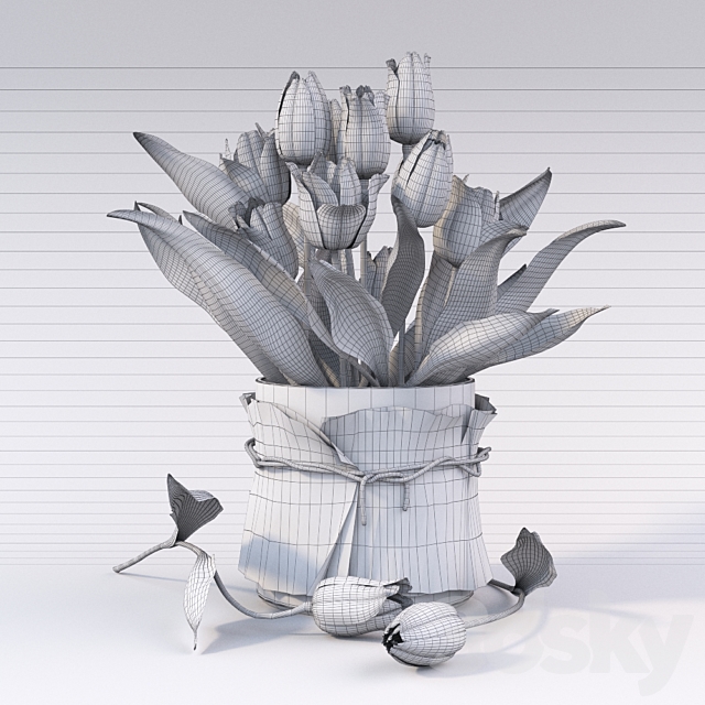 Tulips 3DSMax File - thumbnail 2