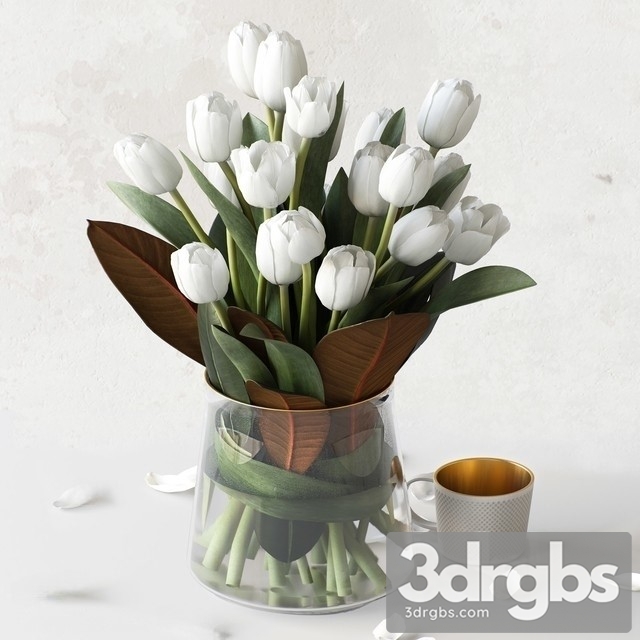 Tulips Bouquet 3dsmax Download - thumbnail 1