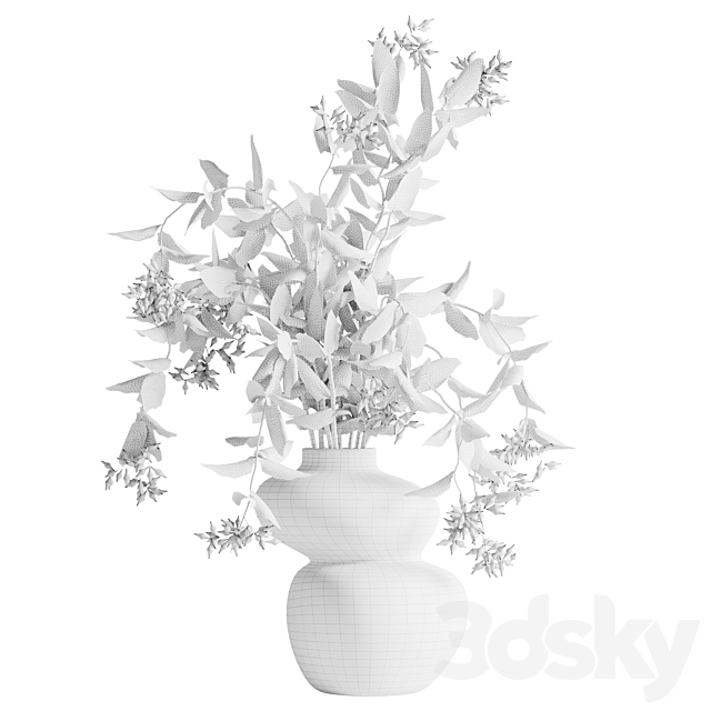 twig bouquet 08 3DS Max Model - thumbnail 4