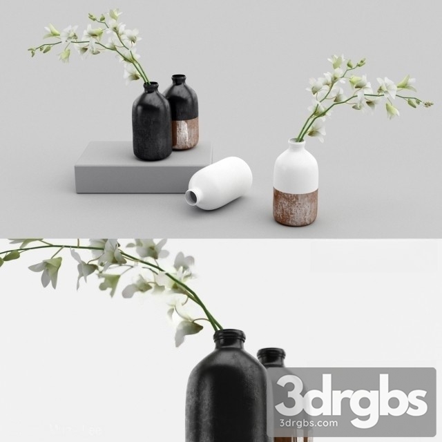 Vase West Bouquet 3dsmax Download - thumbnail 1