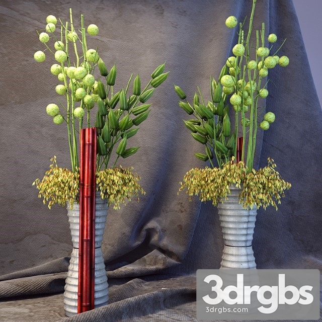 Vase With Flowers 1 3dsmax Download - thumbnail 1