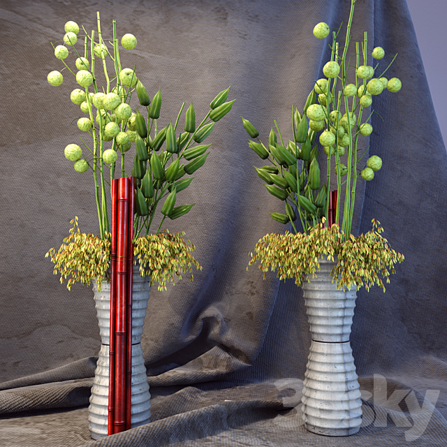 Vase_with_flowers 3DSMax File - thumbnail 1