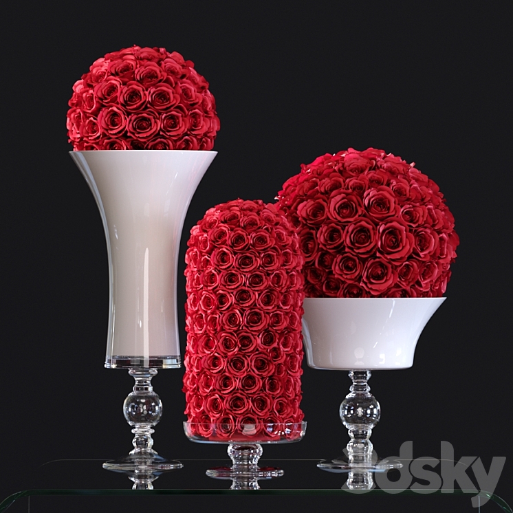 VG Flower Arrangement Set1 3DS Max - thumbnail 1