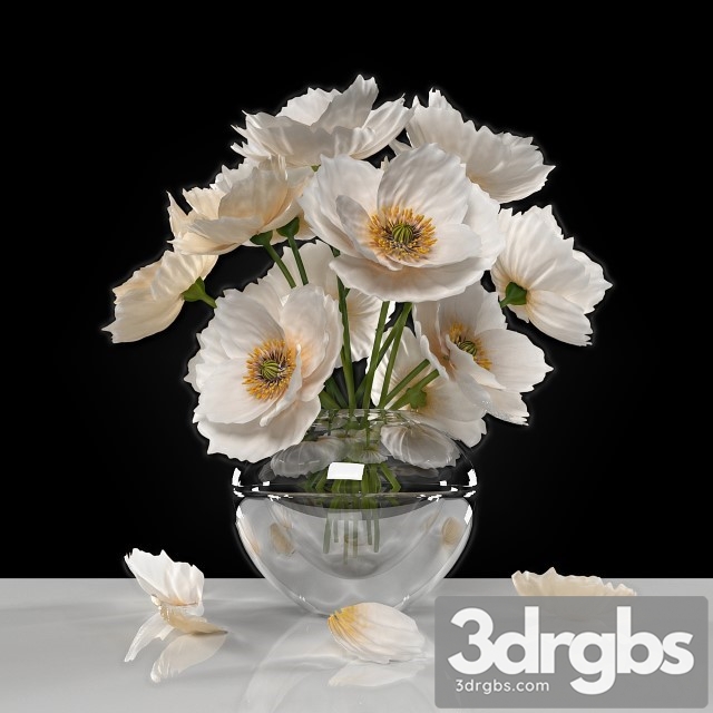 White Poppies 3dsmax Download - thumbnail 1