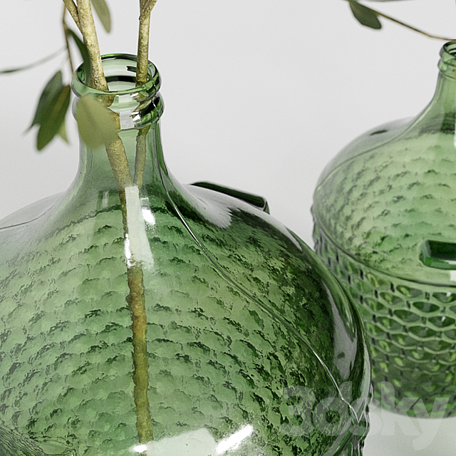 Zara glass bottles 3DSMax File - thumbnail 2