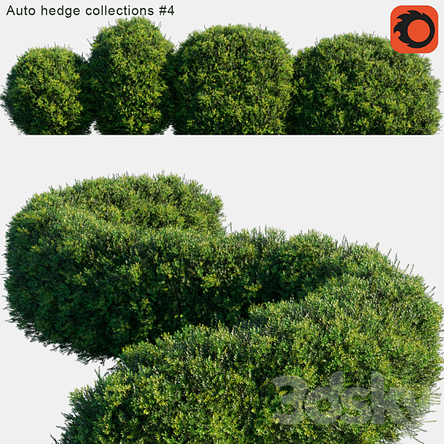 Auto hedge collections # 4 3ds Max - thumbnail 1