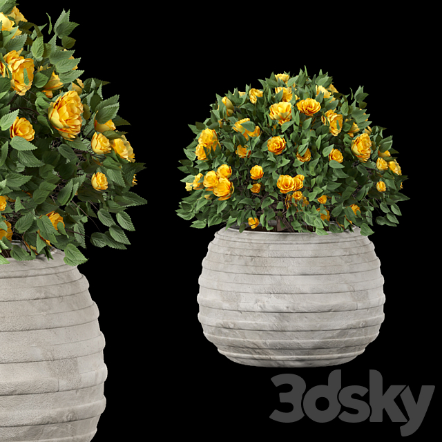 collection flowering bush vol 16 3ds Max - thumbnail 3