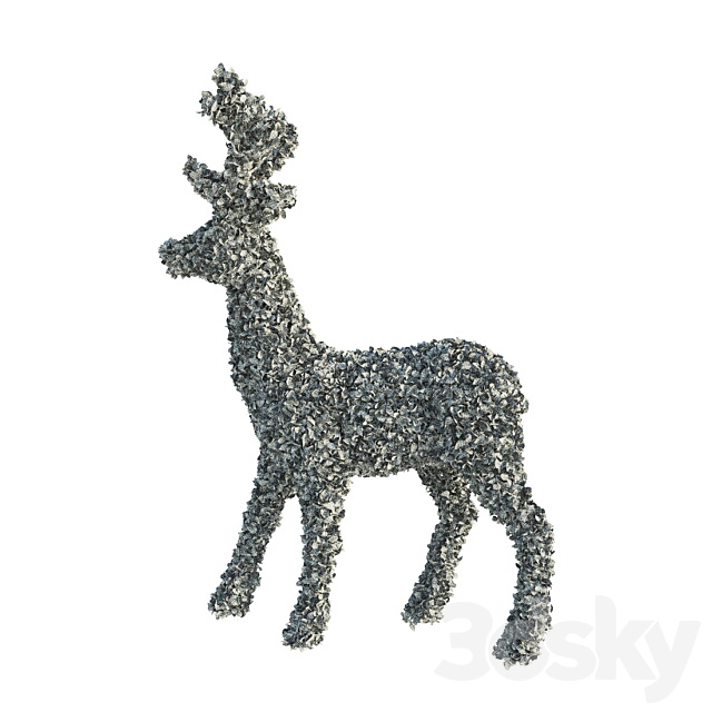 Deer Topiary 3DS Max Model - thumbnail 3