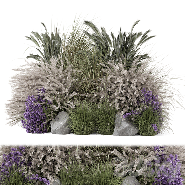 Outdoor Garden Set Bush 2564 3ds Max - thumbnail 1