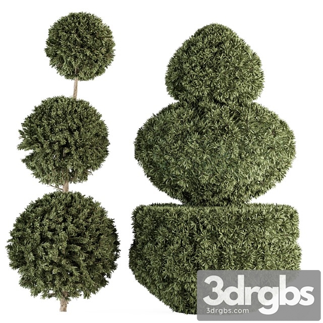 Topiary shape bush – bush set 65 - thumbnail 1