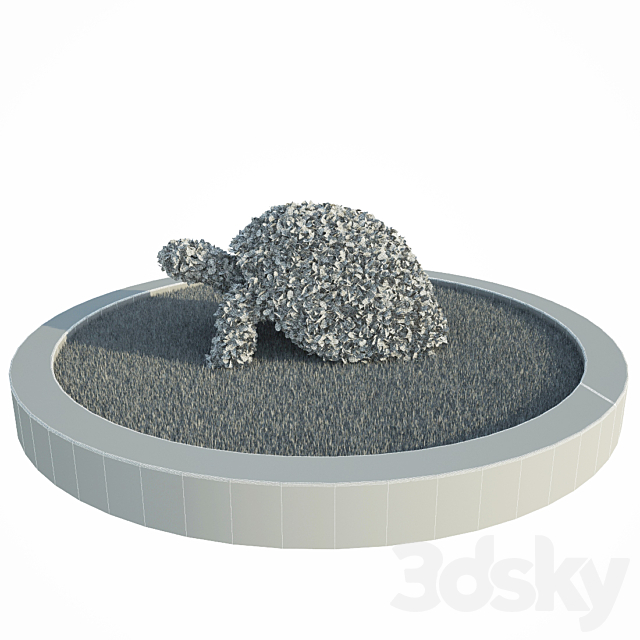 Turtle Topiary 3DS Max Model - thumbnail 3