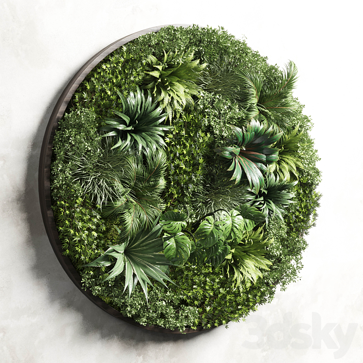 Circular Fitowall – Standing Garden – Vertical Garden from Indoor and Outdoor Plants Collection 13t collections 3DS Max - thumbnail 2