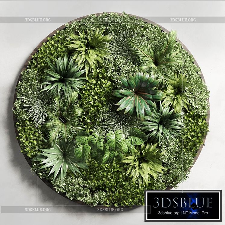 Circular Fitowall – Standing Garden – Vertical Garden from Indoor and Outdoor Plants Collection 13t collections 3DS Max - thumbnail 3